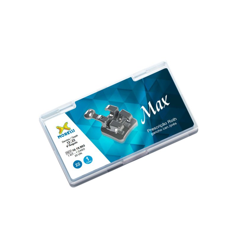 Kit Bracket Roth .022 MAX 9° 1 caso | Morelli - Alldental