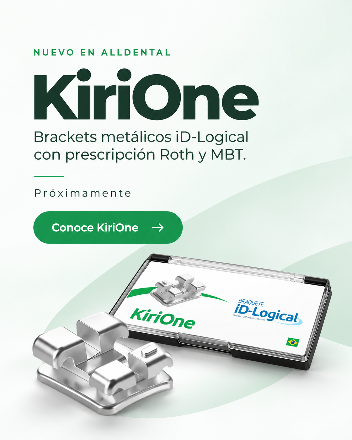 KiriOne: brackets metálicos iD-Logical con prescripción Roth y MBT