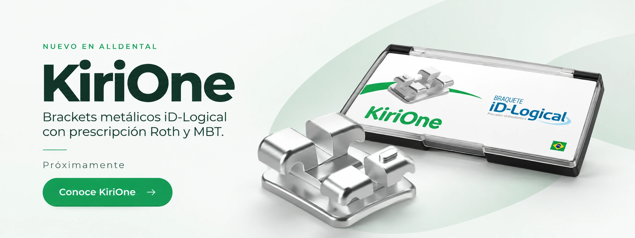 KiriOne, brackets metálicos iD-Logical con prescripción Roth y MBT